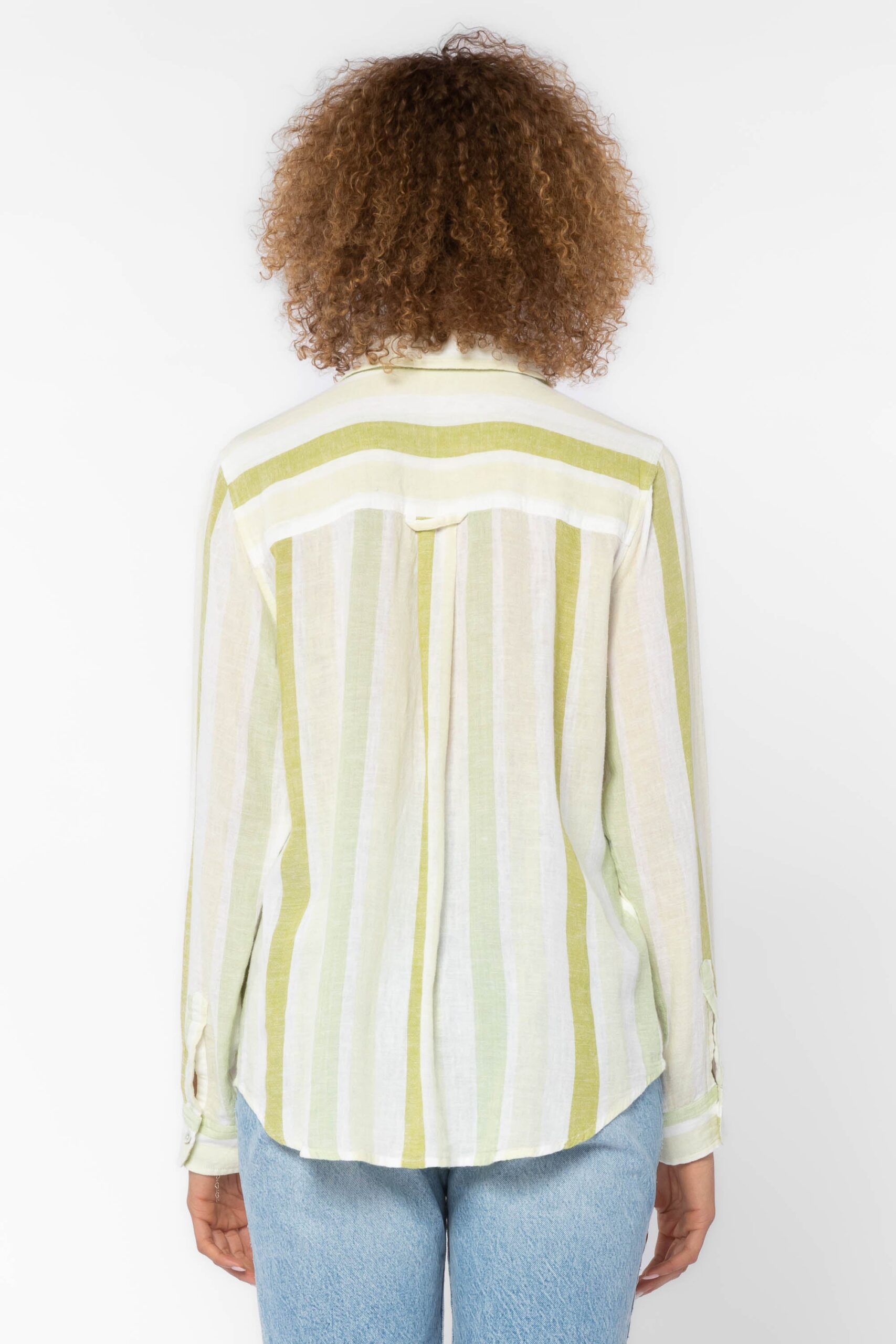 Seafoam Green Stripe Shirt - Image 3