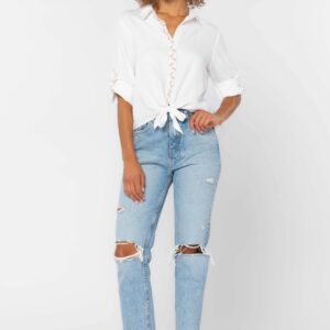 White Embroidery Top