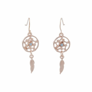 Rose Mini Dreamcatcher Earrings
