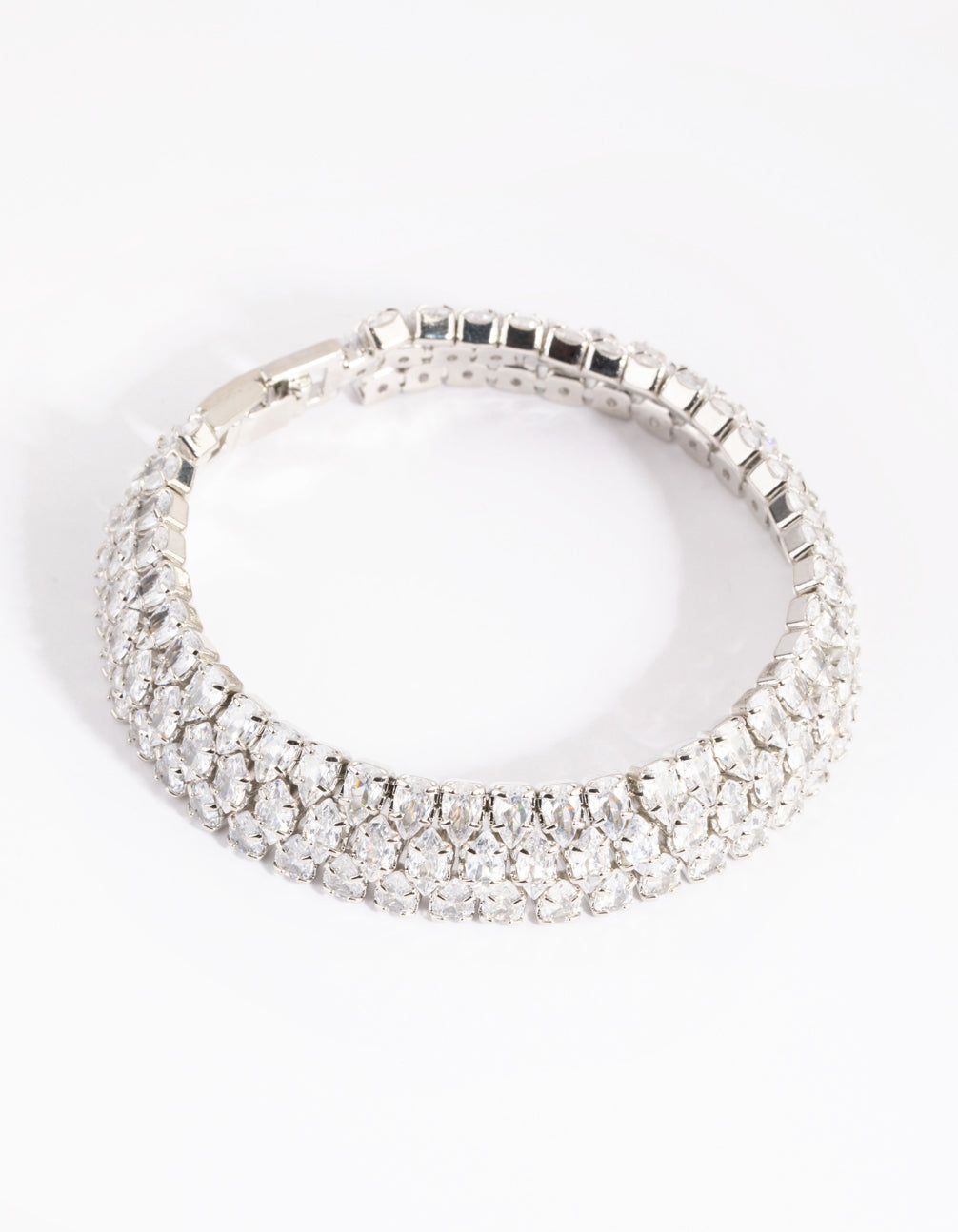 Rhodium Tennis Bracelet