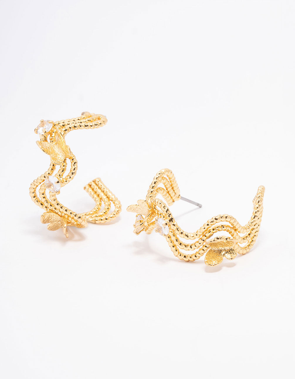 Butterfly Hoop Earrings